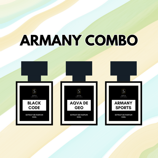 Armany Combo - Pack of 3 x 30ml