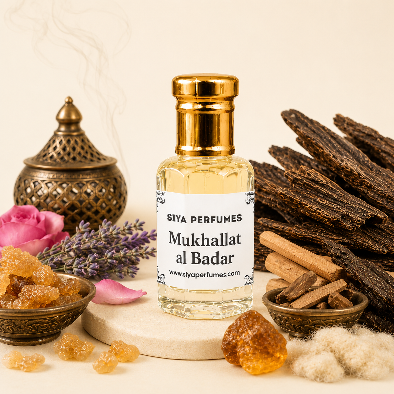 12ml Mukhallat al Badar Pure Undiluted Perfume Oil / Attar Roll On