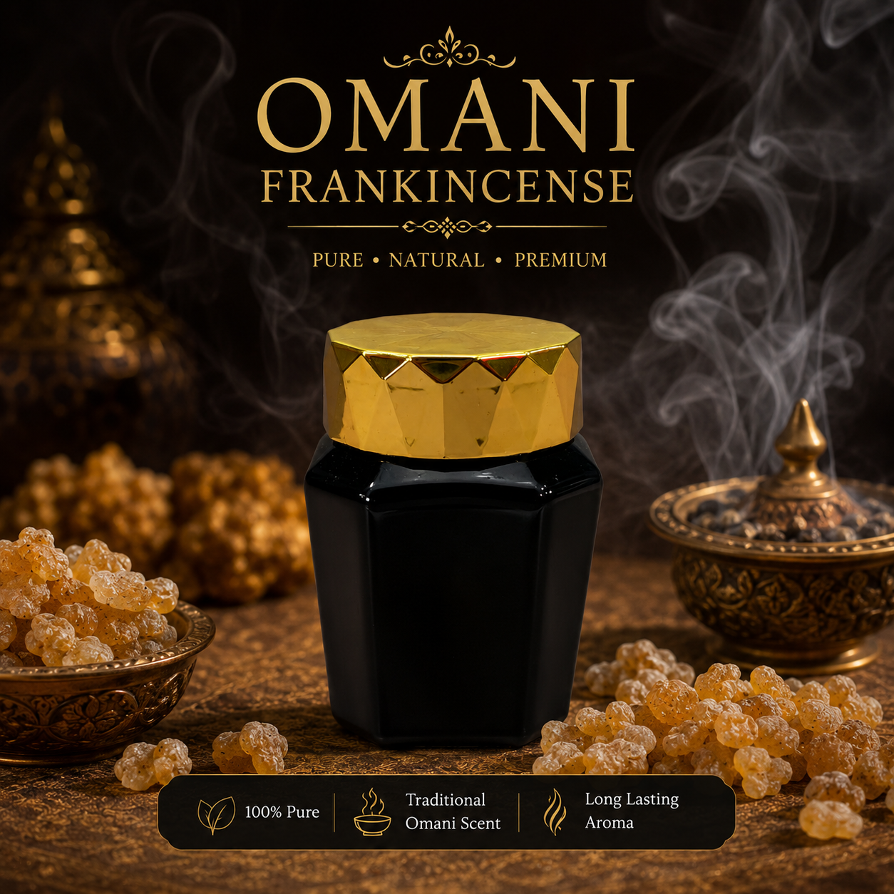 Omani Frankincense (Premium Hojari Grade), 35g