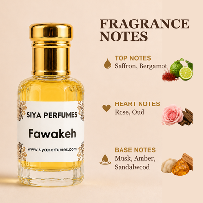 12ml Fawakeh Pure Undiluted Perfume Oil / Attar Roll On