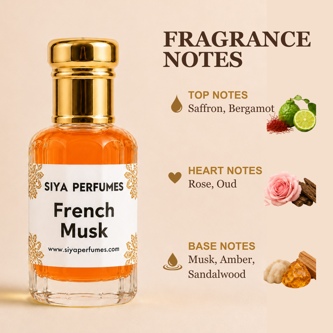 12ml French Musk Pure Undiluted Perfume Oil / Attar Roll On