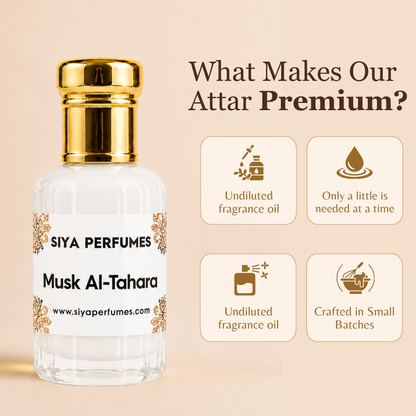 12ml Musk Al Tahara Pure Undiluted Perfume Oil / Attar Roll On