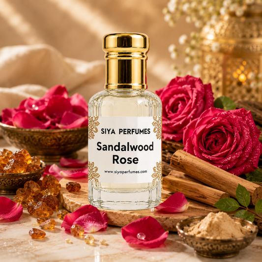 12ml Sandal Rose Pure Undiluted Perfume Oil / Attar Roll On