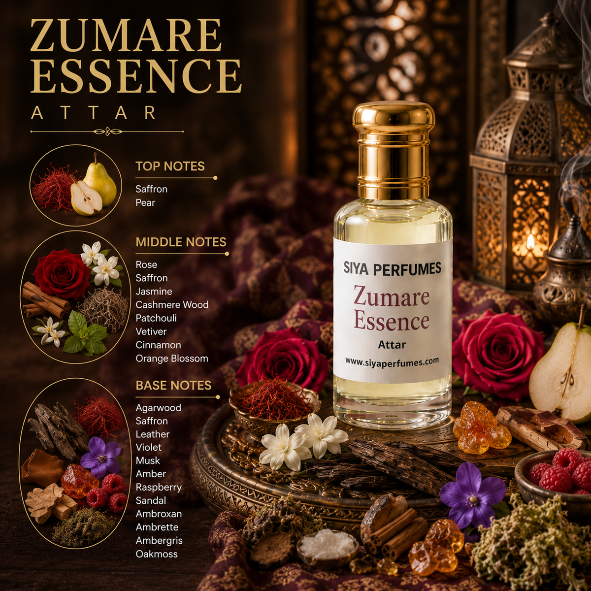 12ml Zumare Essence Pure Undiluted Perfume Oil / Attar Roll On