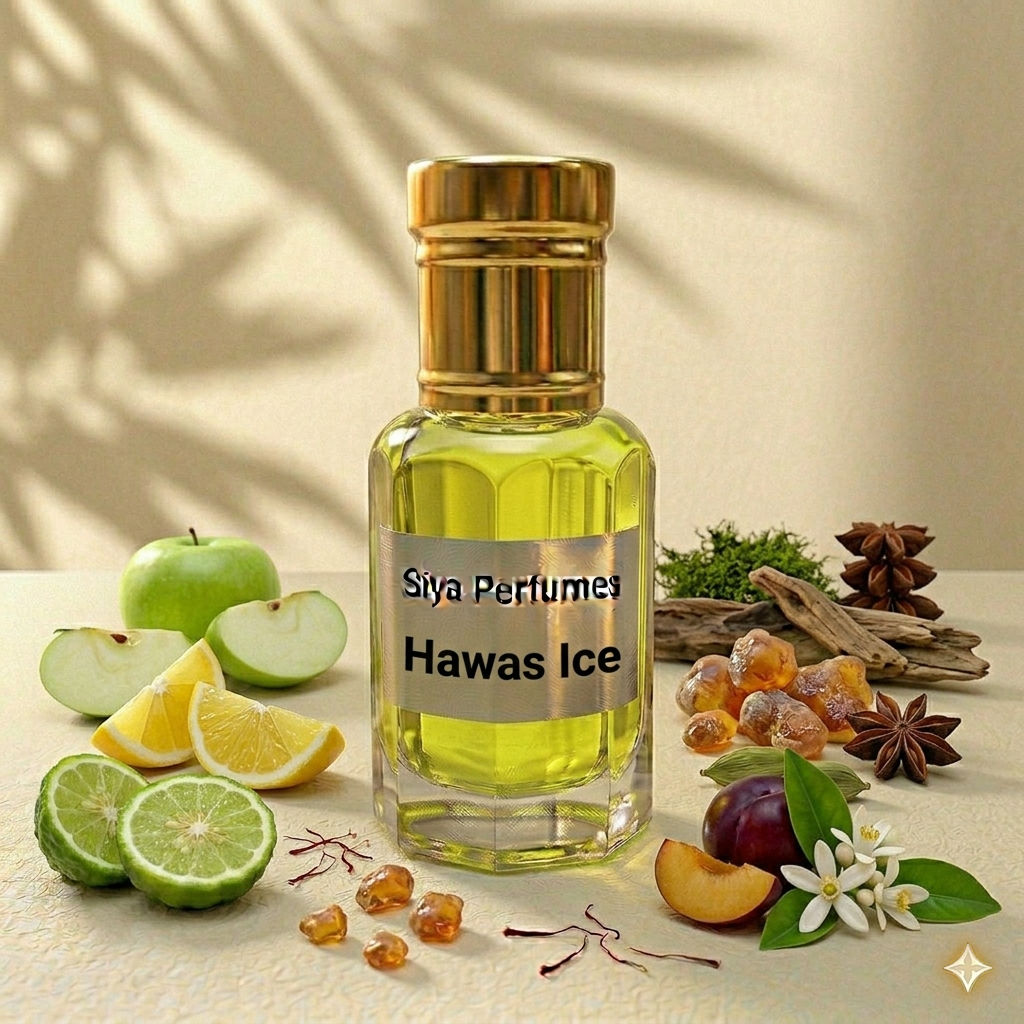 12ml Hawas Ice Pure Undiluted Perfume Oil / Attar Roll On
