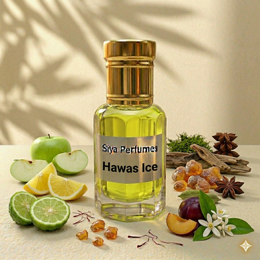 12ml Hawas Ice Pure Undiluted Perfume Oil / Attar Roll On