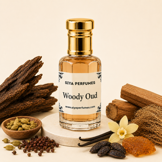 12ml Woody Oud Pure Undiluted Perfume Oil / Attar Roll On