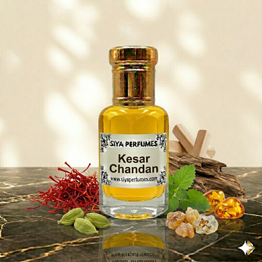 12ml Kesar Chandan Pure Undiluted Perfume Oil / Attar