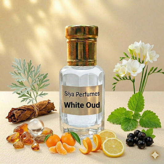 12ml White Oudh Pure Undiluted Perfume Oil / Attar