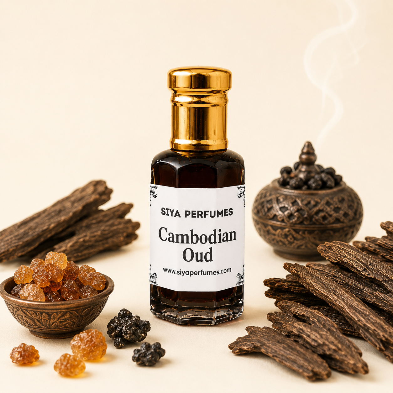 12ml Cambodian Oudh Pure Undiluted Perfume Oil / Attar Roll On