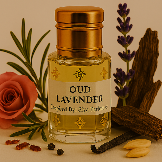12ml Oudh Lavender Pure Undiluted Perfume Oil / Attar Roll On