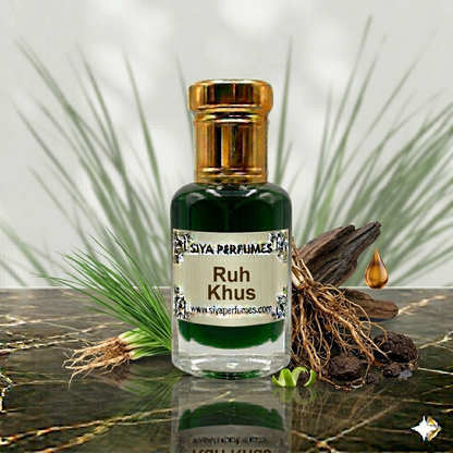 12ml Ruh Khus Pure Undiluted Perfume Oil / Attar Roll On