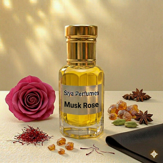 12ml Musk Rose Pure Undiluted Perfume Oil / Attar