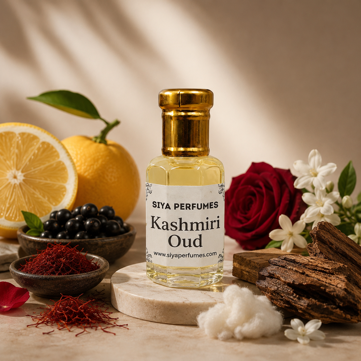 12ml Kashmiri Oud Pure Undiluted Perfume Oil / Attar Roll On