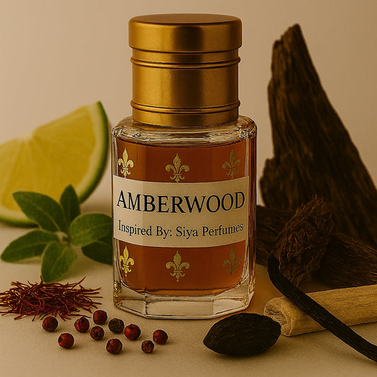 12ml Amberwood Pure Undiluted Perfume Oil / Attar Roll On