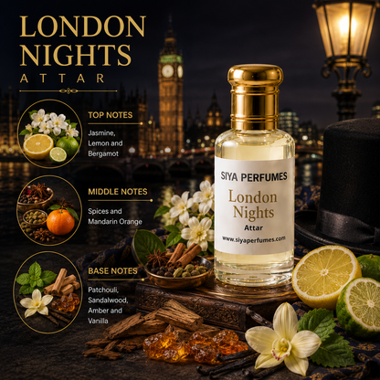 12ml London Nights Pure Undiluted Perfume Oil / Attar Roll On