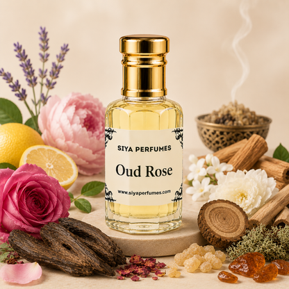 12ml Oud Rose Pure Undiluted Perfume Oil / Attar Roll On