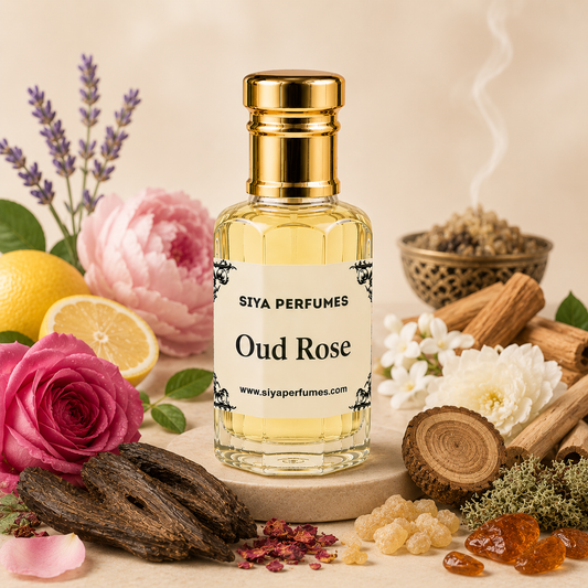 12ml Oud Rose Pure Undiluted Perfume Oil / Attar Roll On