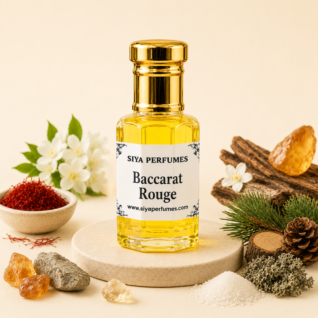 12ml Baccarat Rouge Pure Undiluted Perfume Oil / Attar Roll On